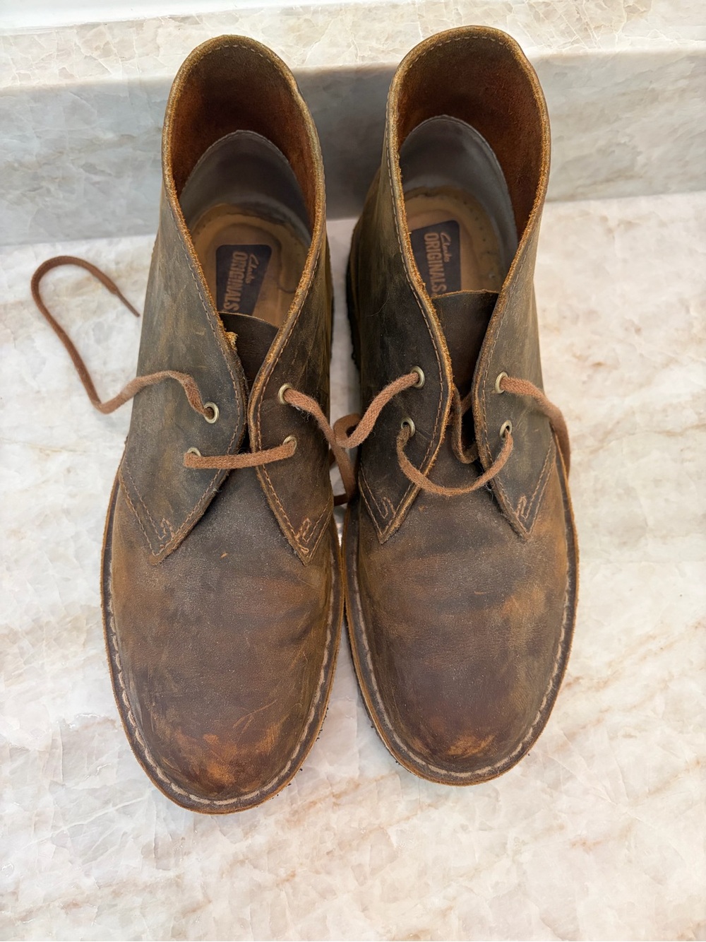 Clarks Originals Women’s Brown Leather Desert Boots